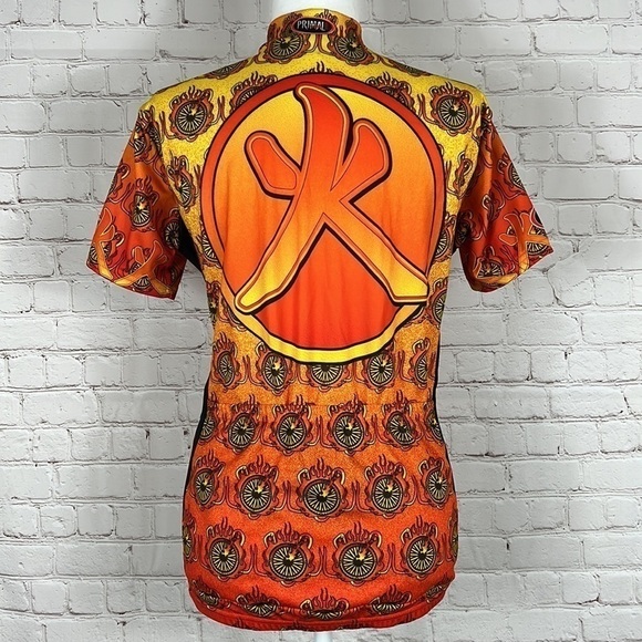 Primal Wear Cycling Jersey Now Zen Wheels Fire Size Large - Picture 2 of 8